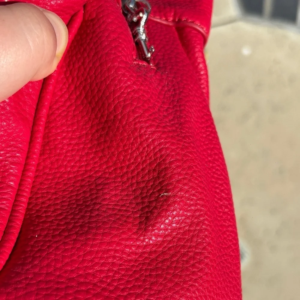 Key to My Heart Red Satchel Lulu Guinness